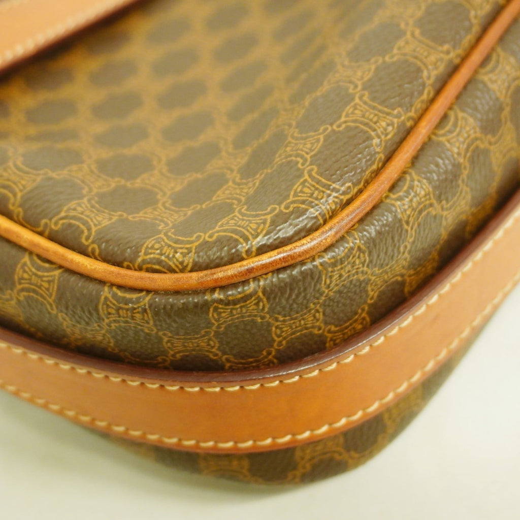 Celine Brown Pvc Shoulder Bag (Pre-Owned)