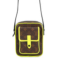 Louis Vuitton Monogram Macassar Brown Monogram Macassar Noir Yellow Monogram Shoulder Bag (Pre-Owned)