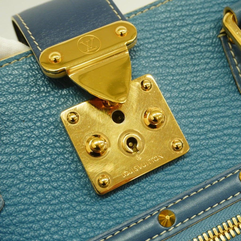 Louis Vuitton Blue Handbag (Pre-Owned)
