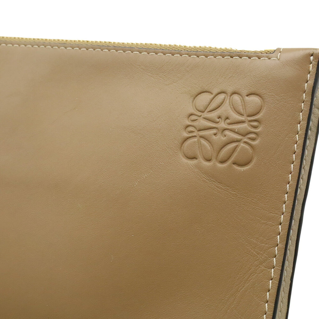 Loewe Grayish Leather Pochette Shoulder Bag (Pre-Owned)
