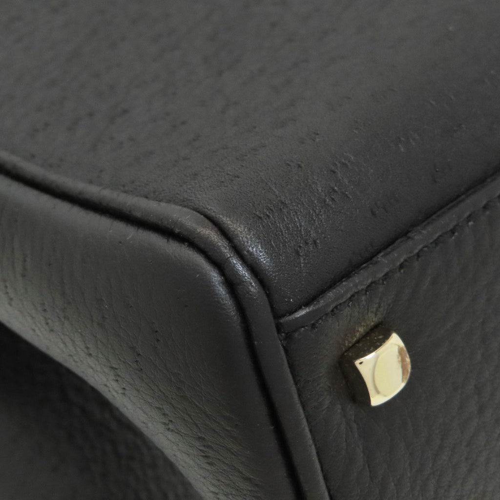 Salvatore Ferragamo Black Leather Handbag (Pre-Owned)
