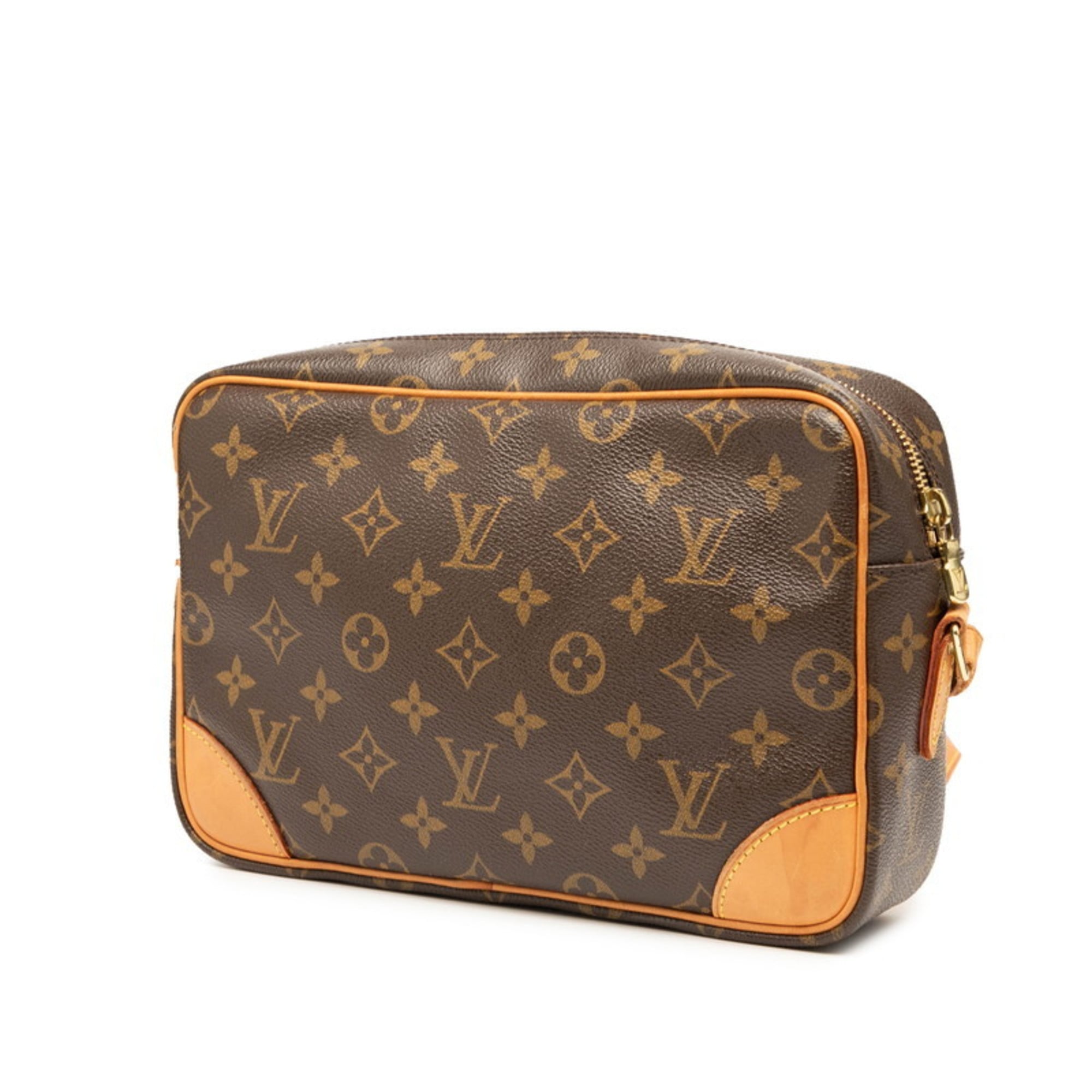 Louis Vuitton Brown Pvc Leather Shoulder Bag (Pre-Owned)