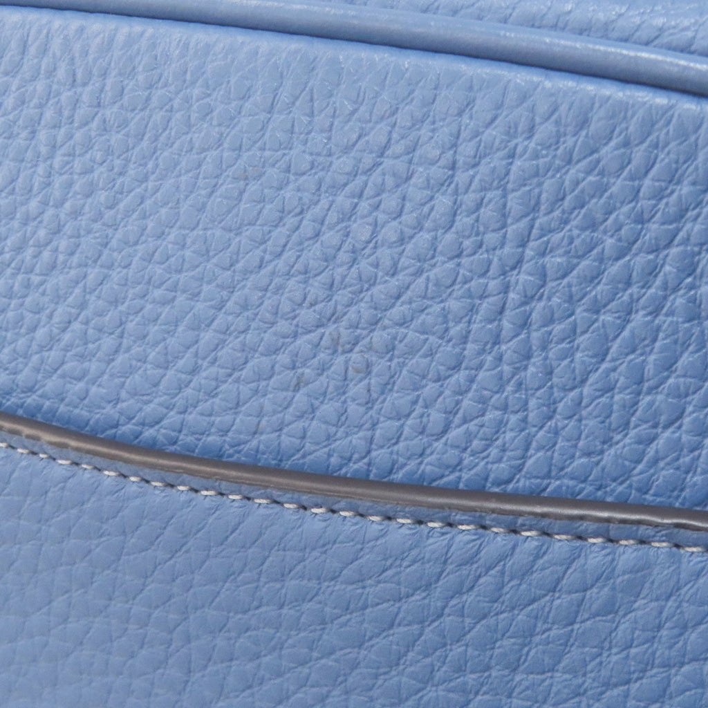 Coach Blue Leather Shoulder Bag (Pre-Owned)