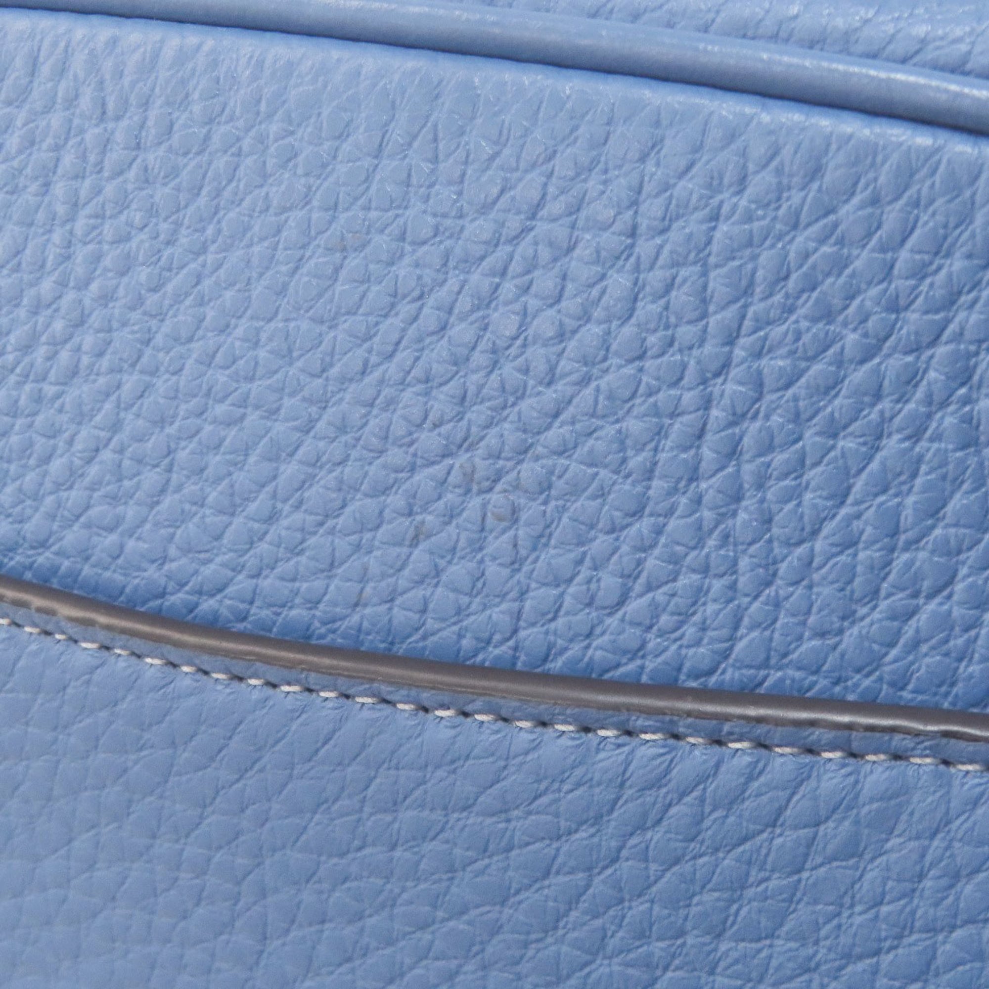 Coach Blue Leather Shoulder Bag (Pre-Owned)