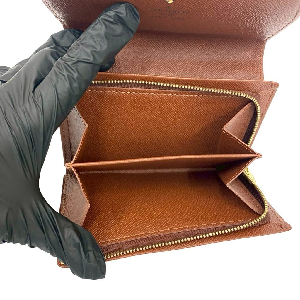 Louis Vuitton Brown Leather Pvc Wallet (Bi-Fold) (Pre-Owned)
