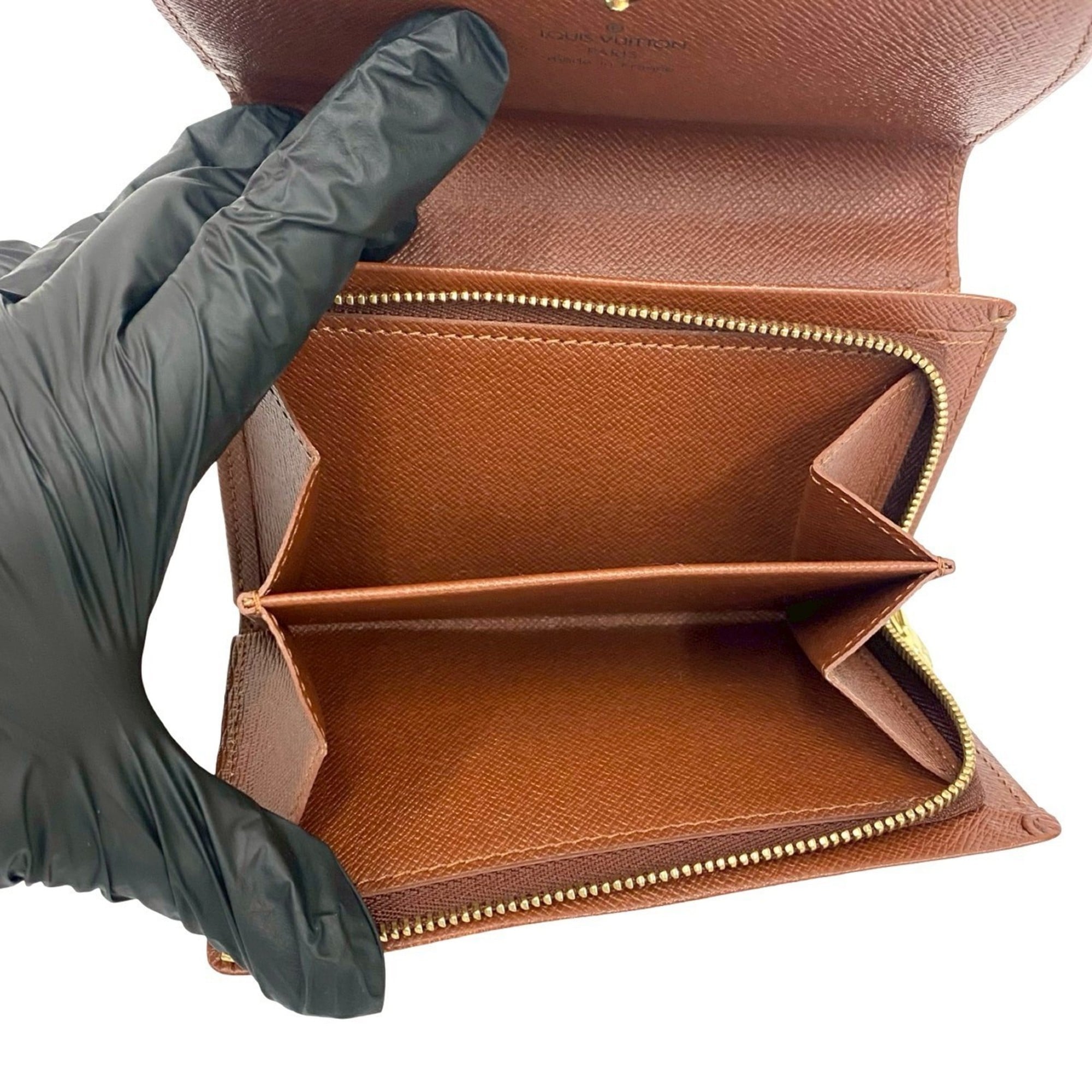 Louis Vuitton Brown Leather Pvc Wallet (Bi-Fold) (Pre-Owned)