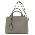 Fendi Gray Leather Handbag (Pre-Owned)