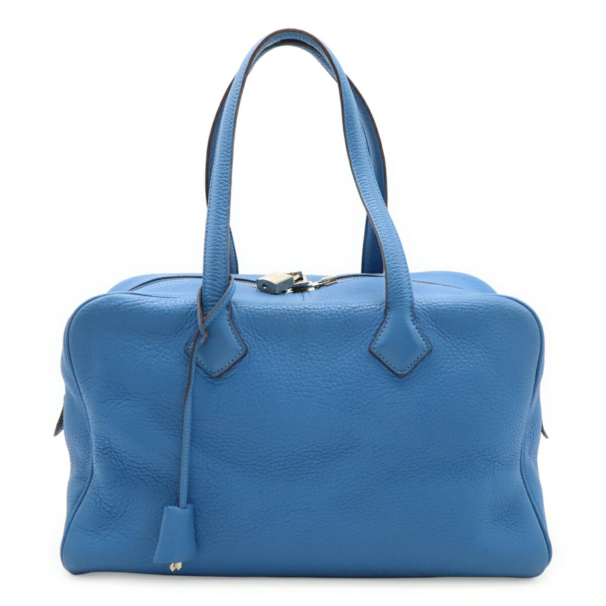 Hermes Blue Paradise Taurillon Clemence Leather Handbag Shoulder Bag (Pre-Owned)