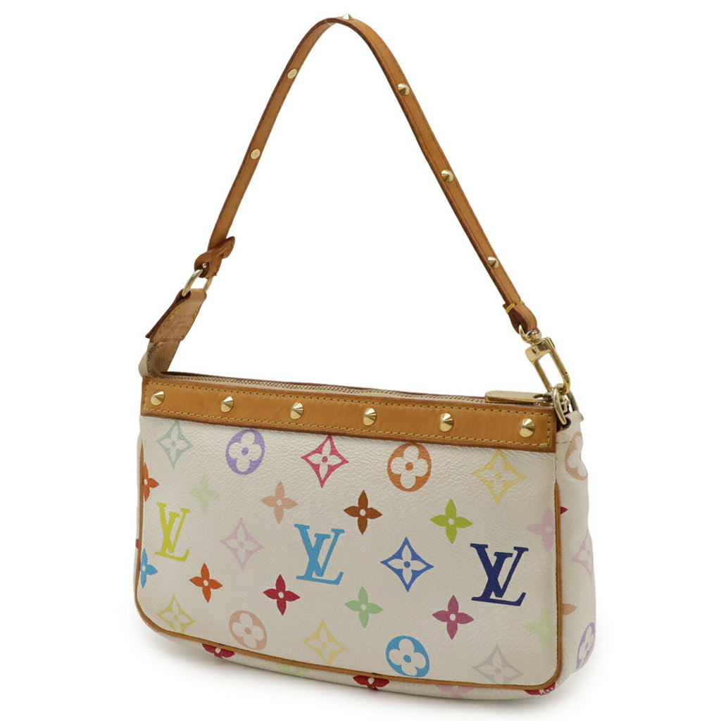 Louis Vuitton Monogram Multicolore Blanc Monogram Multicolore Handbag Pochette (Pre-Owned)