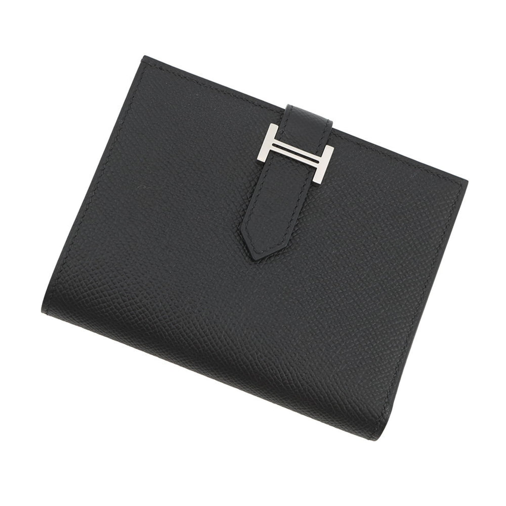 Hermes Black Epsom Leather Wallet (Bi-Fold) (Pre-Owned)