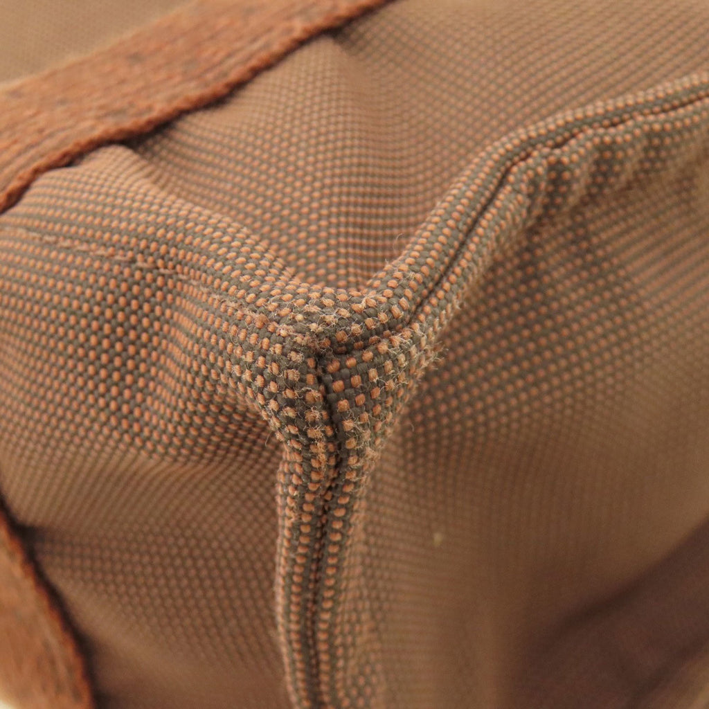 Hermes Brown Canvas Backpack (Pre-Owned)