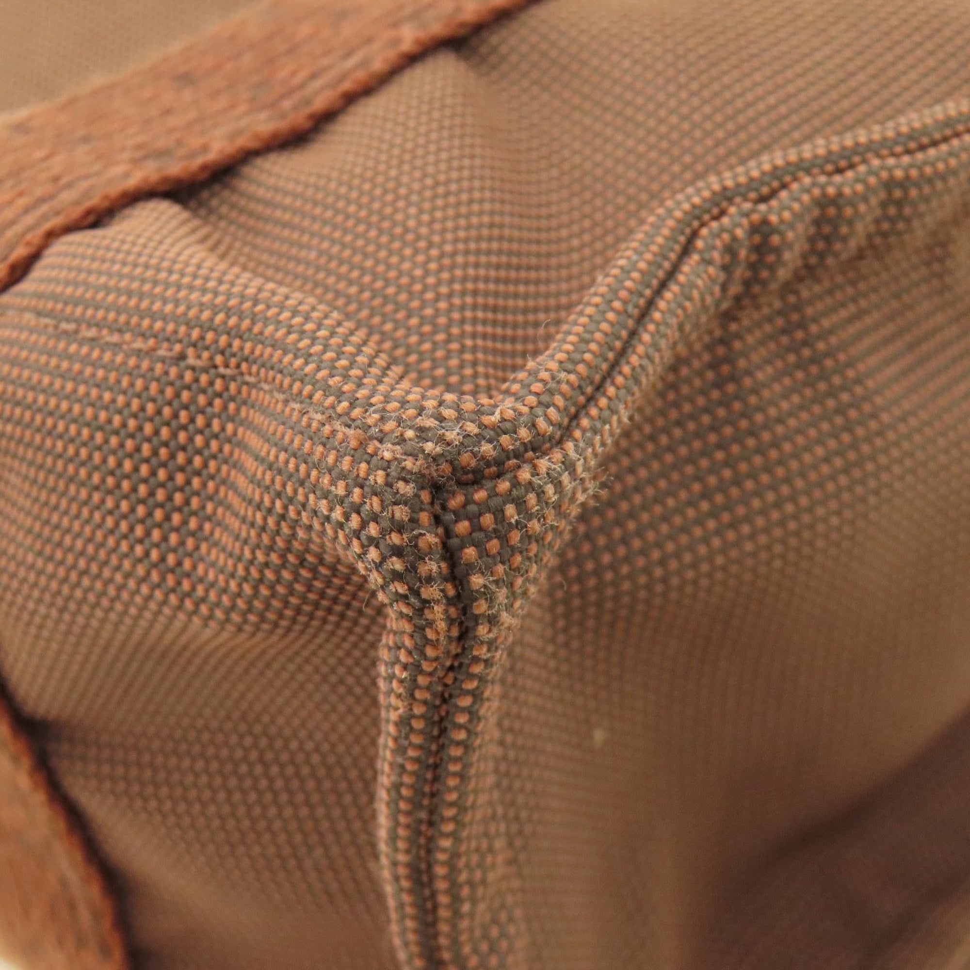 Hermes Brown Canvas Backpack (Pre-Owned)