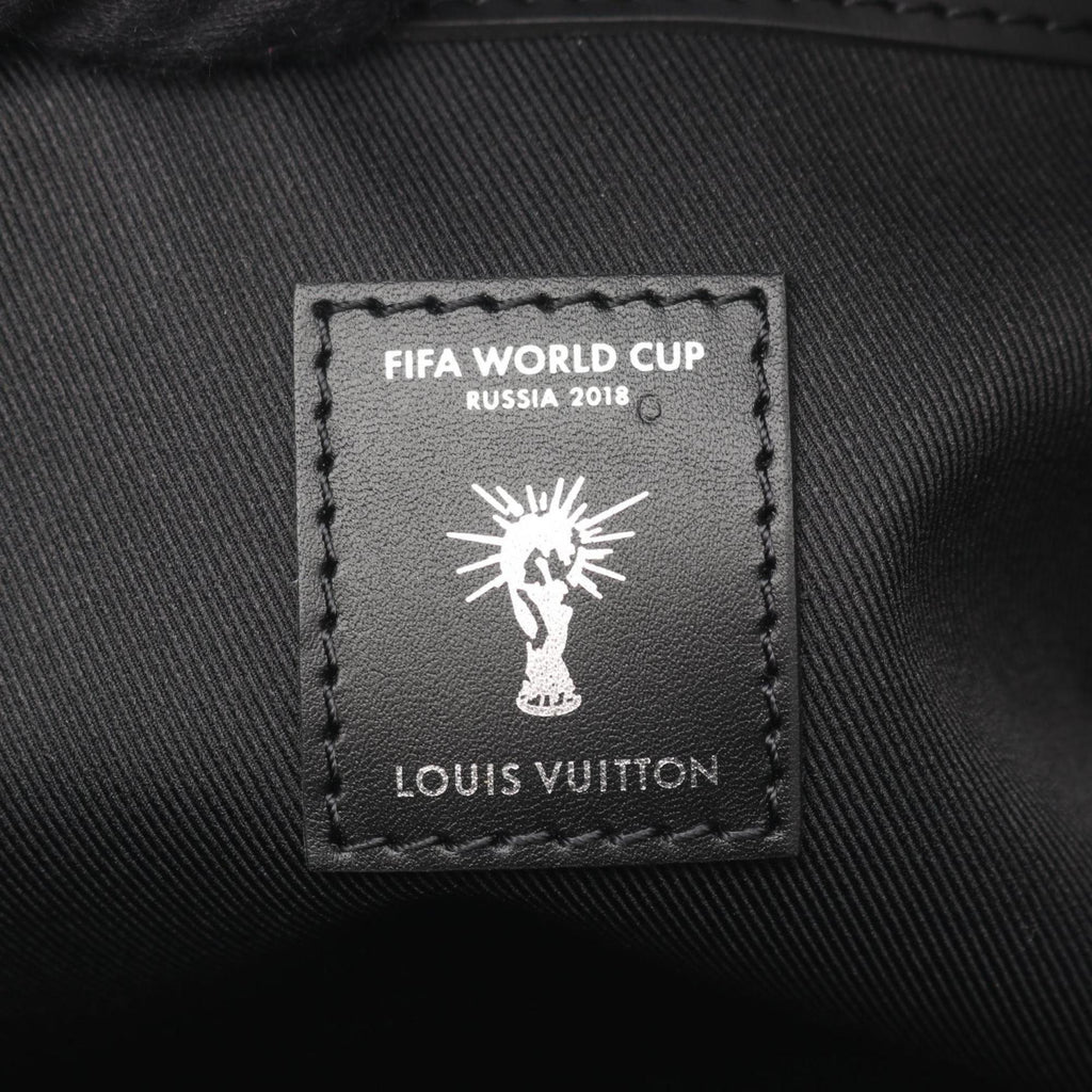 Louis Vuitton Black Noir White Leather Boston Bag (Pre-Owned)