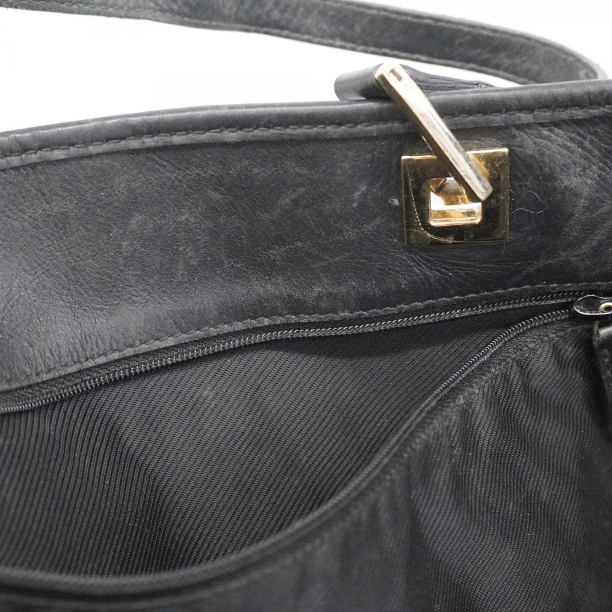 Gucci Black Canvas Tote Bag (Pre-Owned)