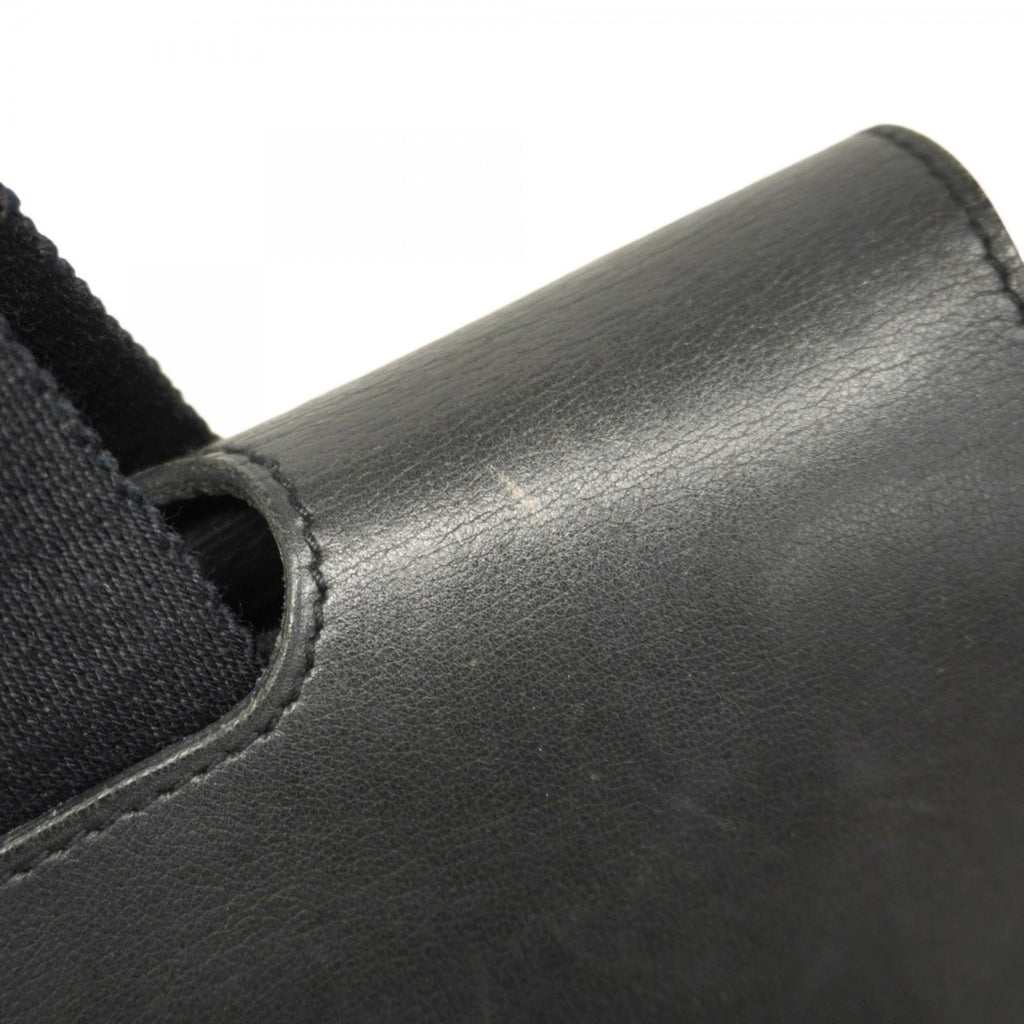 Hermes Black Toile Chevron Handbag (Pre-Owned)