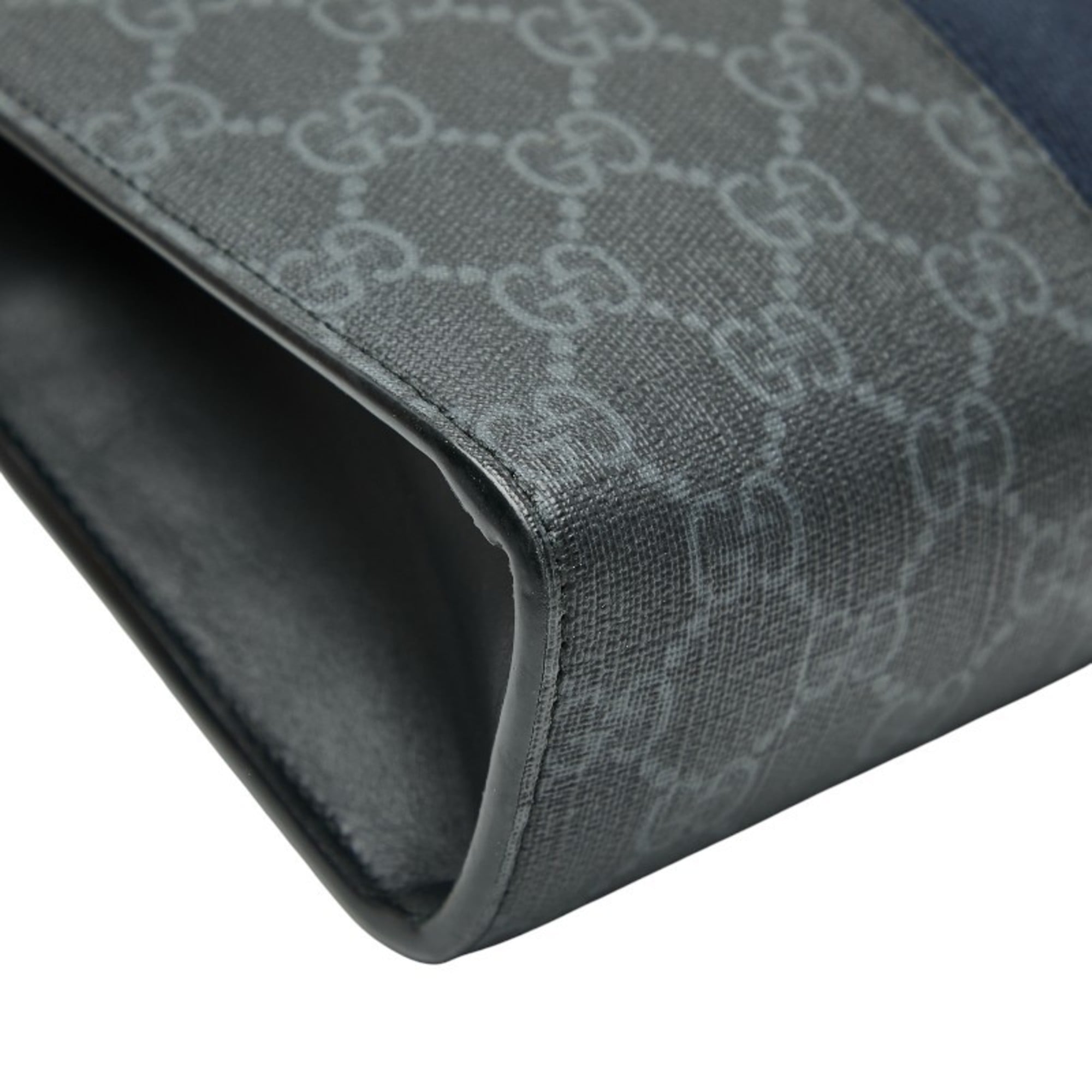 Gucci Black Multi-Color Pvc Leather Clutch Bag (Pre-Owned)