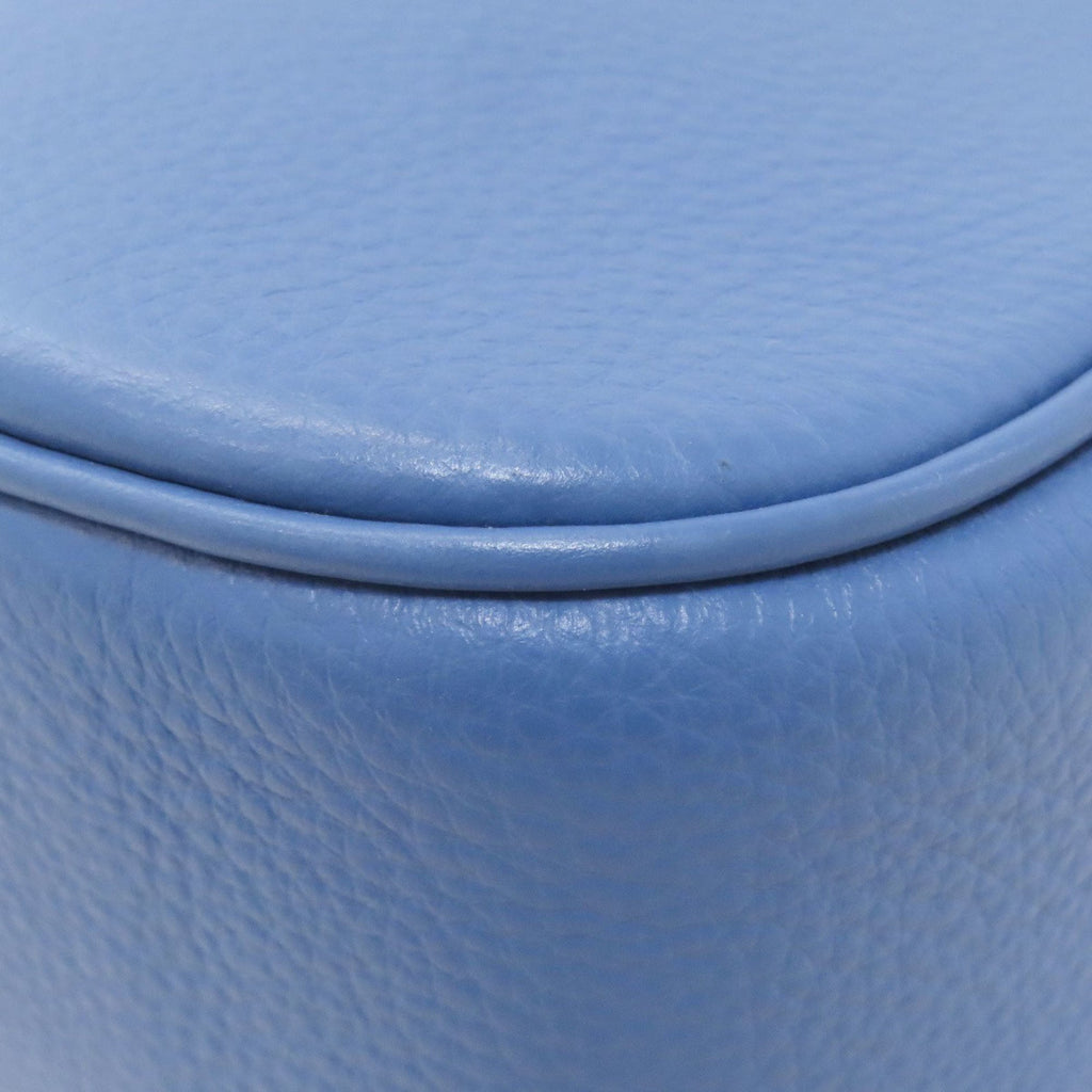 Coach Blue Leather Shoulder Bag (Pre-Owned)