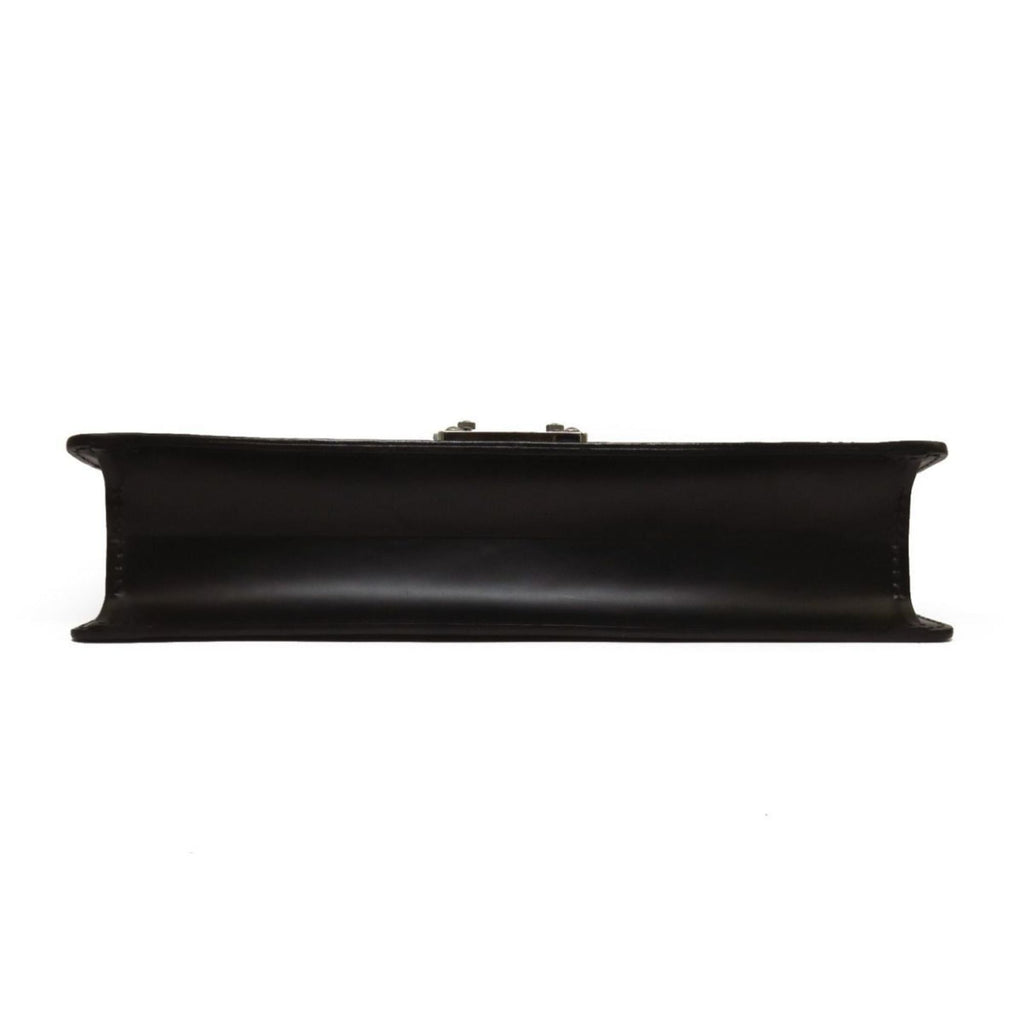 Louis Vuitton Noir Leather Clutch Bag Pochette (Pre-Owned)