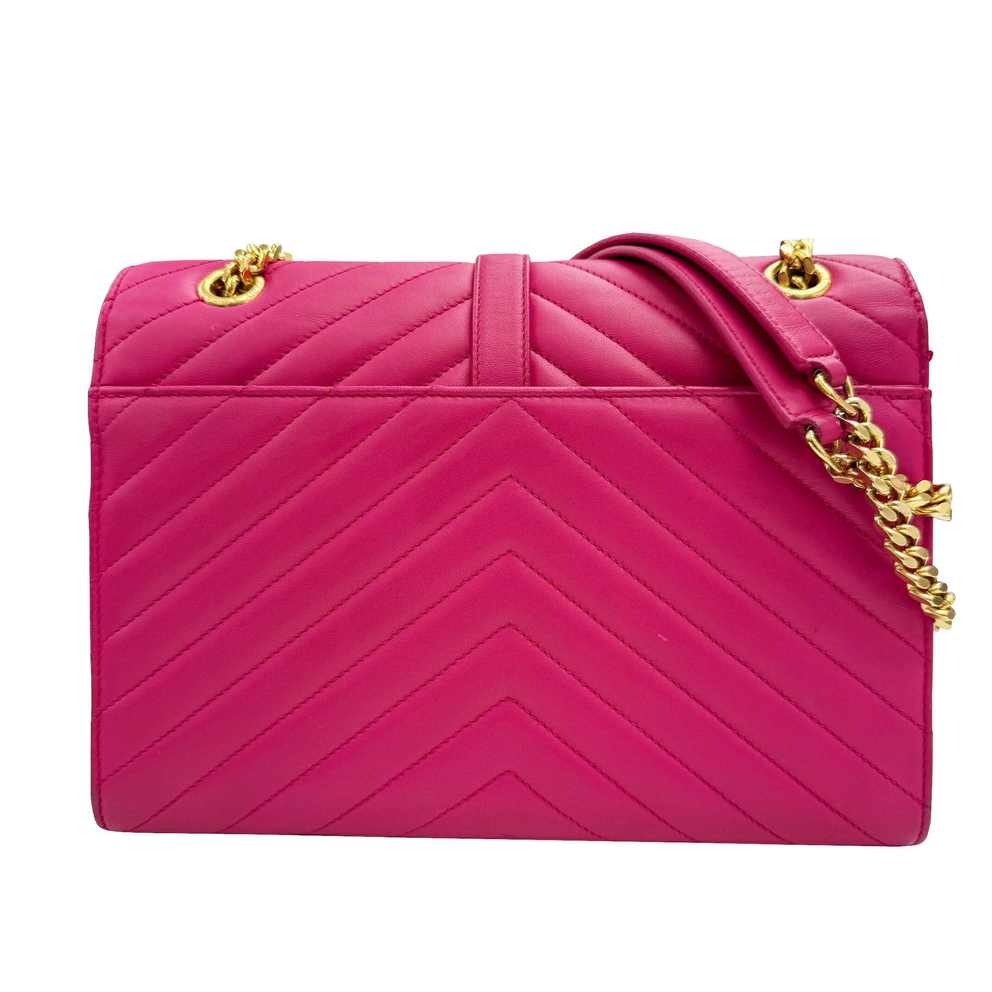 Yves Saint Laurent Pink Leather Shoulder Bag (Pre-Owned)