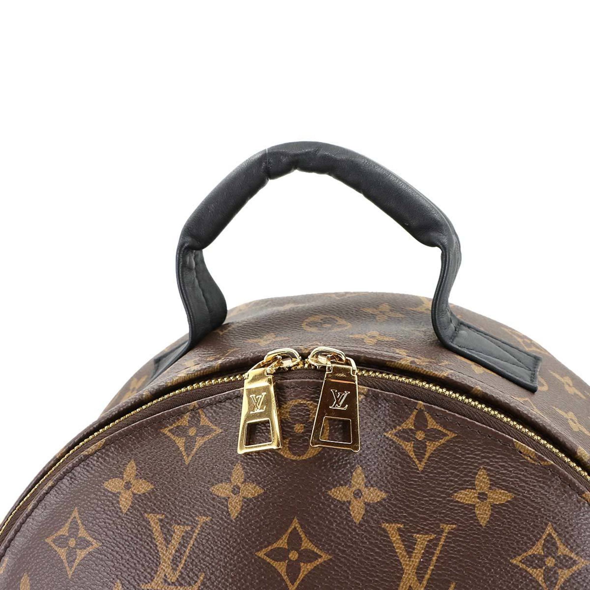 Louis Vuitton Brown Monogram Noir Monogram Leather Backpack (Pre-Owned)