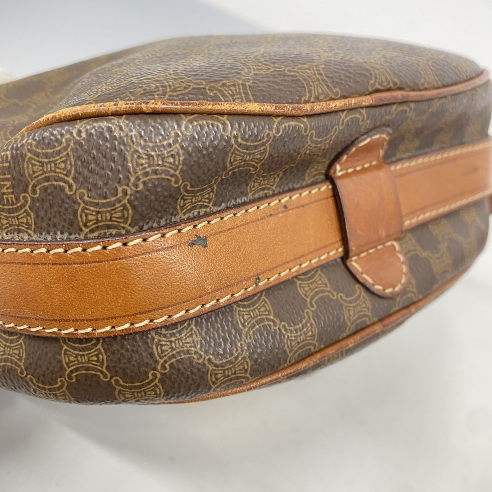 Celine Brown Pvc Shoulder Bag (Pre-Owned)