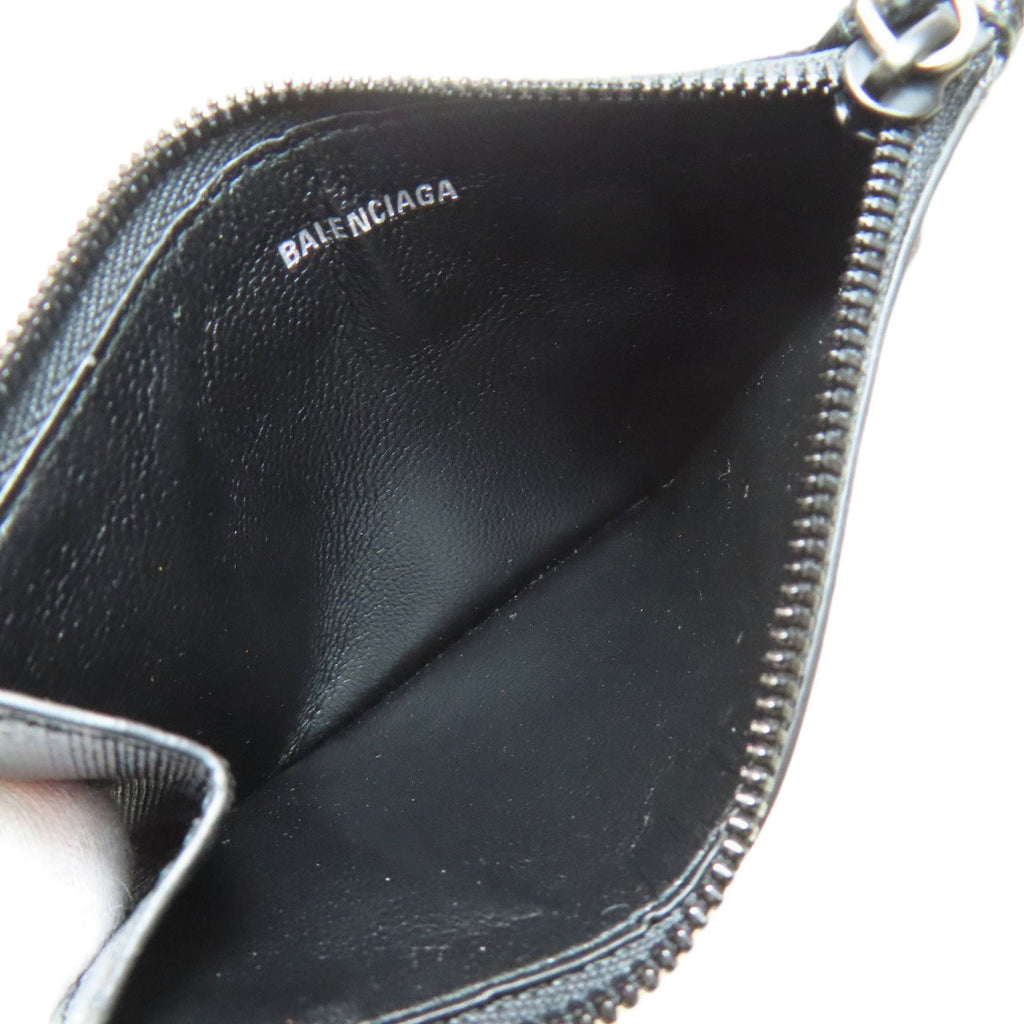 Balenciaga Black Pvc Coin Purse/Coin Case (Pre-Owned)
