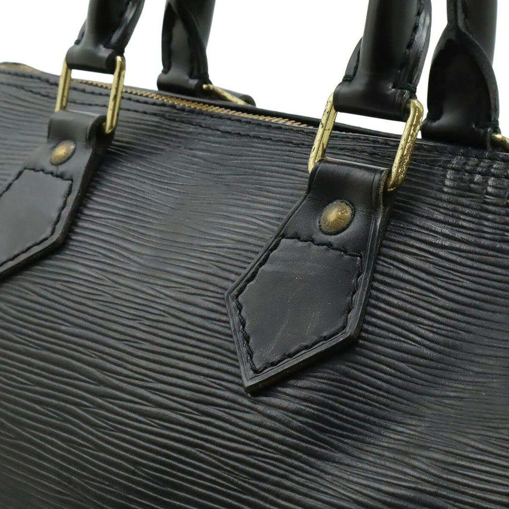 Louis Vuitton Epi Black Noir Epi Leather Handbag (Pre-Owned)