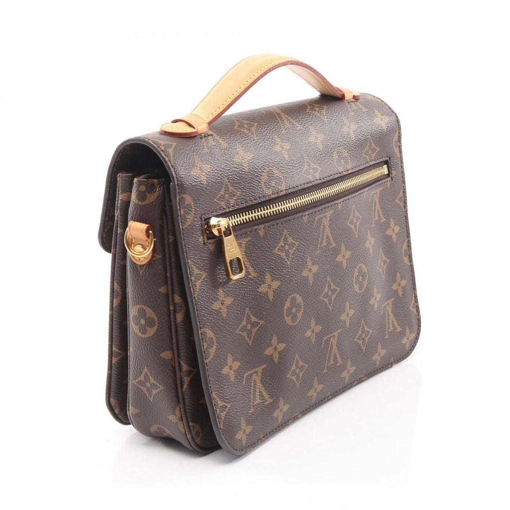 Louis Vuitton Brown Monogram Monogram Leather Handbag Pochette (Pre-Owned)