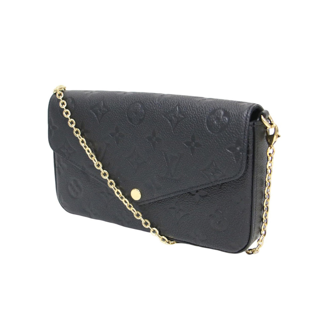 Louis Vuitton Black Monogram Empreinte Pochette Shoulder Bag (Pre-Owned)