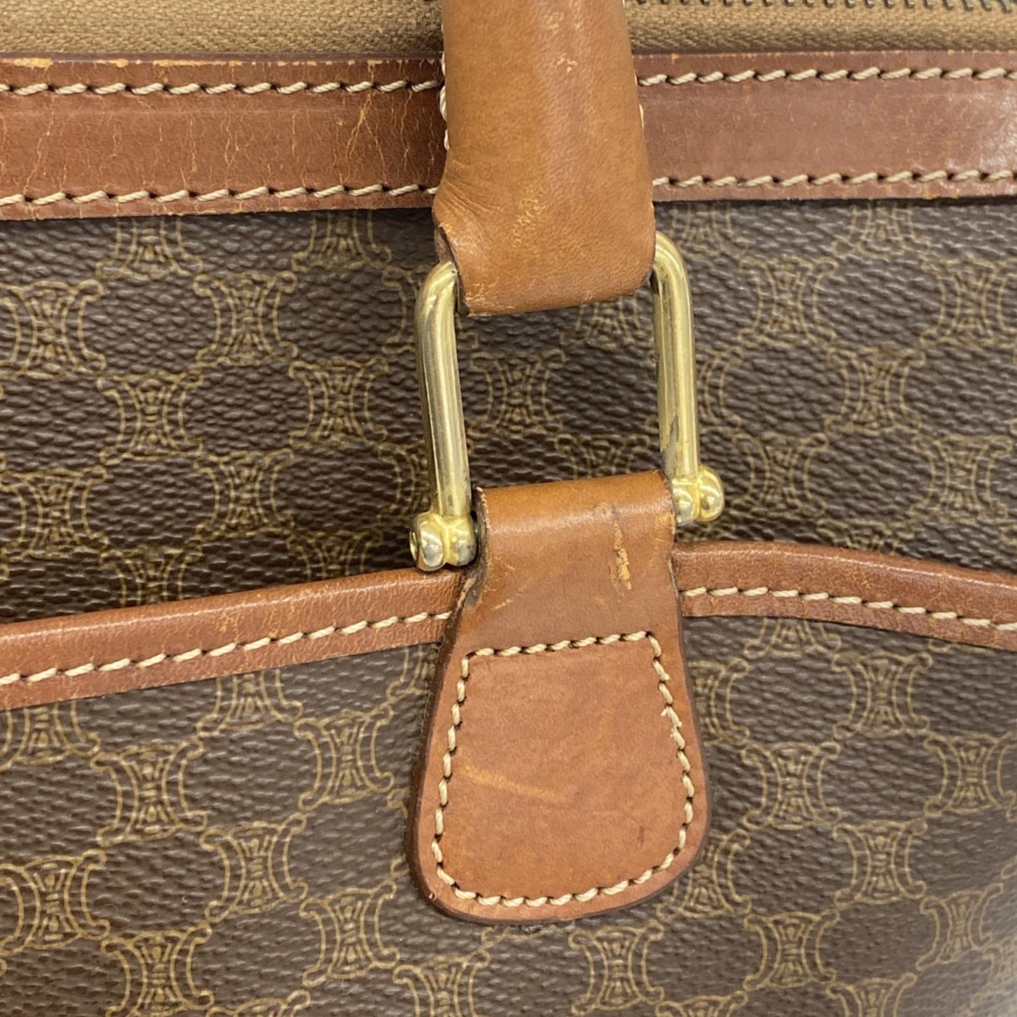 Celine Brown Pvc Handbag (Pre-Owned)