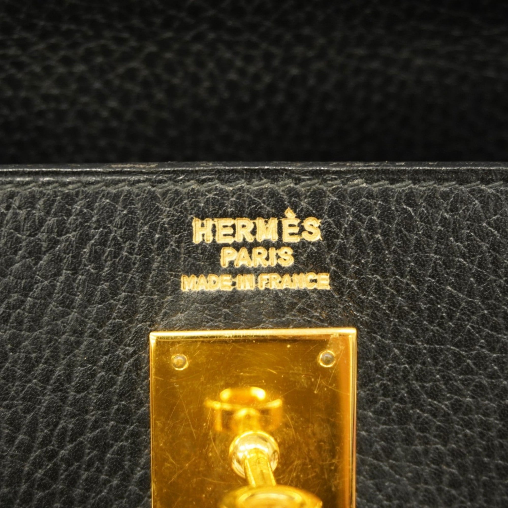 Hermes Black Ardennes Leather Handbag (Pre-Owned)