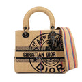 Christian Dior Beige Canvas Handbag Shoulder Bag (Pre-Owned)