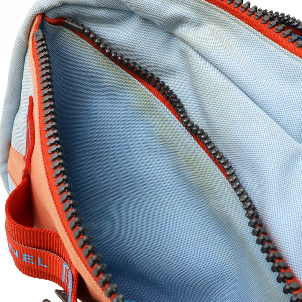 Chanel Sport Light Blue Orange Red Canvas Backpack (Pre-Owned)