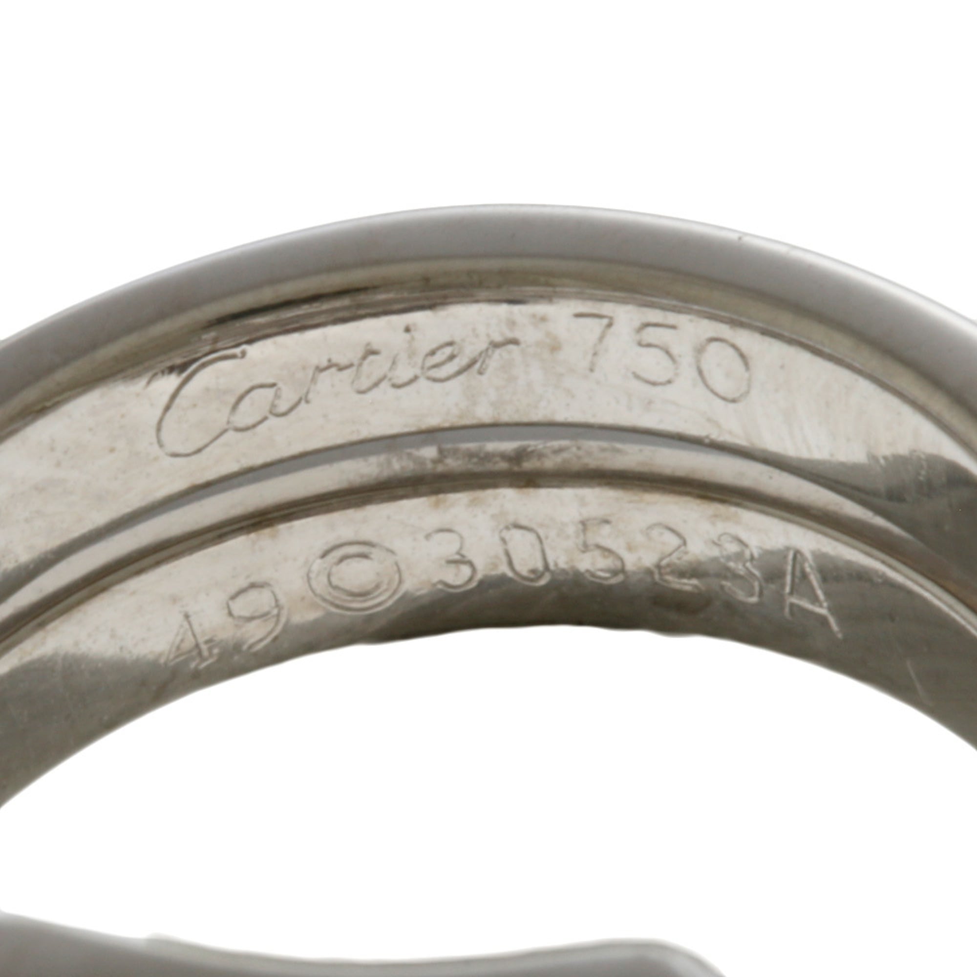 Cartier Silver White Gold (18K) Band Ring (Pre-Owned)