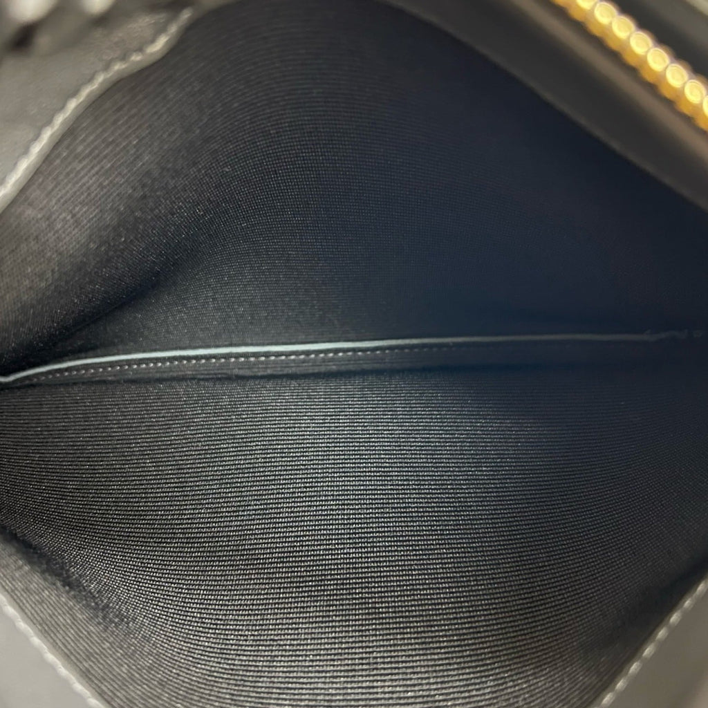 Celine Gray Leather Pochette Shoulder Bag (Pre-Owned)