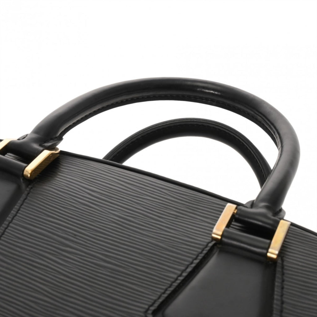 Louis Vuitton Black Leather Handbag (Pre-Owned)