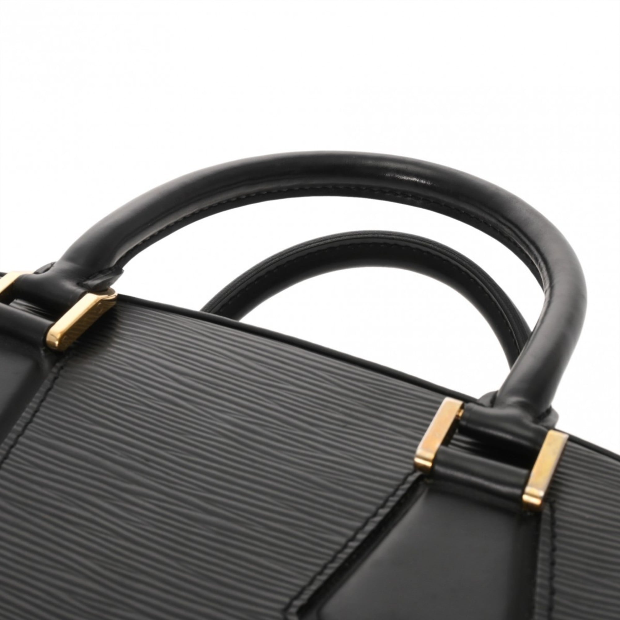 Louis Vuitton Black Leather Handbag (Pre-Owned)