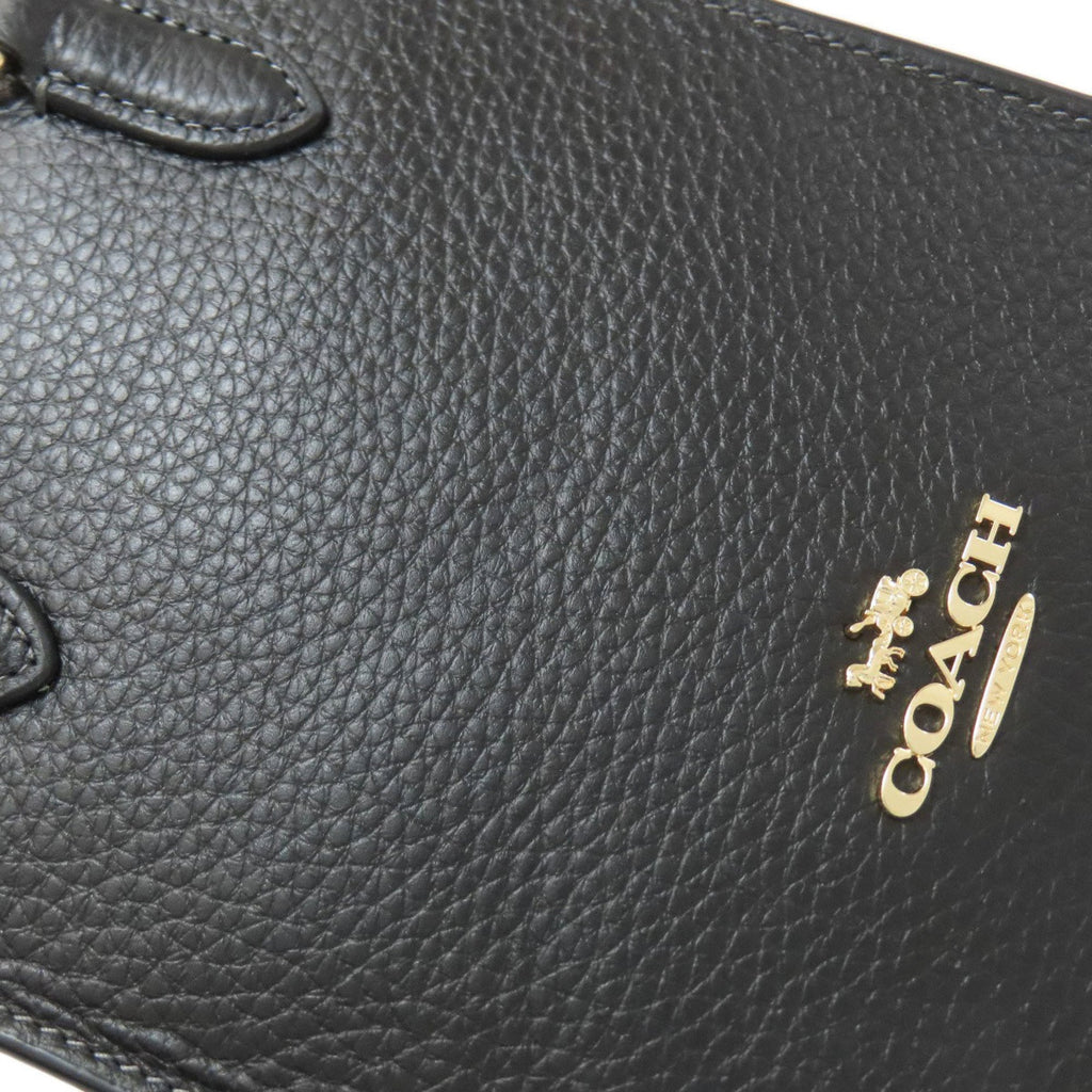 Coach Black Leather Handbag (Pre-Owned)