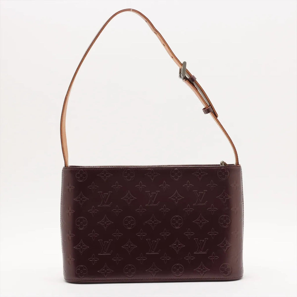 Louis Vuitton Violet Leather Shoulder Bag (Pre-Owned)