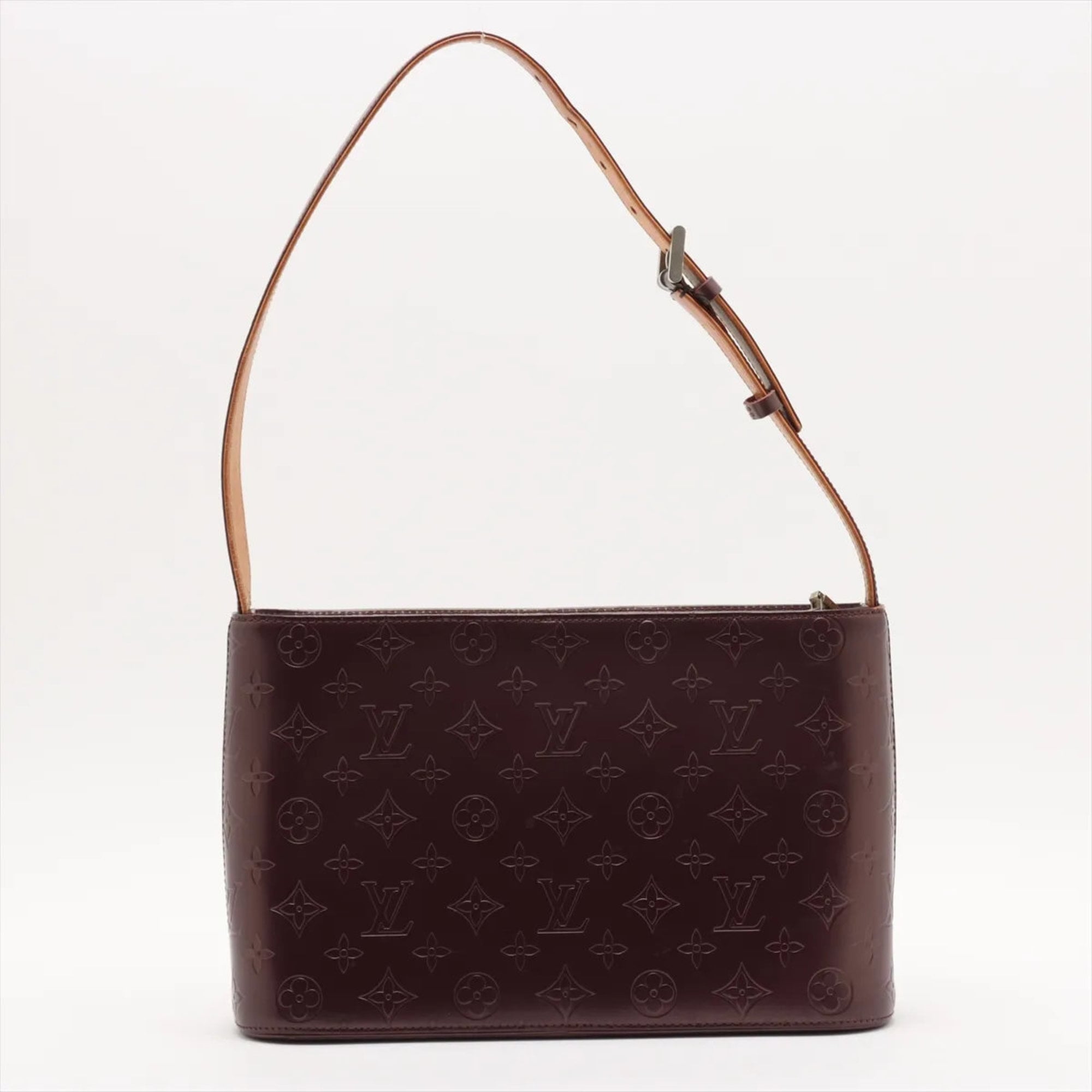 Louis Vuitton Violet Leather Shoulder Bag (Pre-Owned)