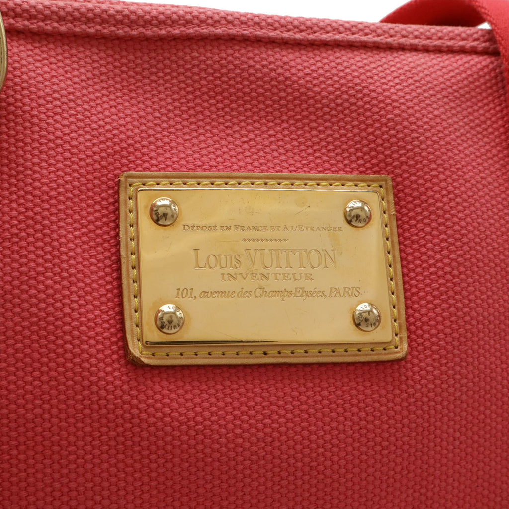 Louis Vuitton Rose Canvas Shoulder Bag Tote Bag (Pre-Owned)