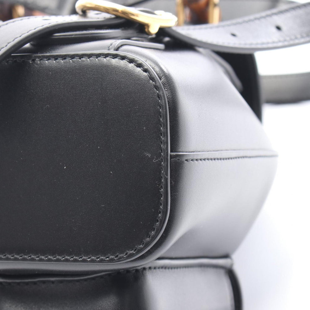 Gucci Black Leather Backpack (Pre-Owned)
