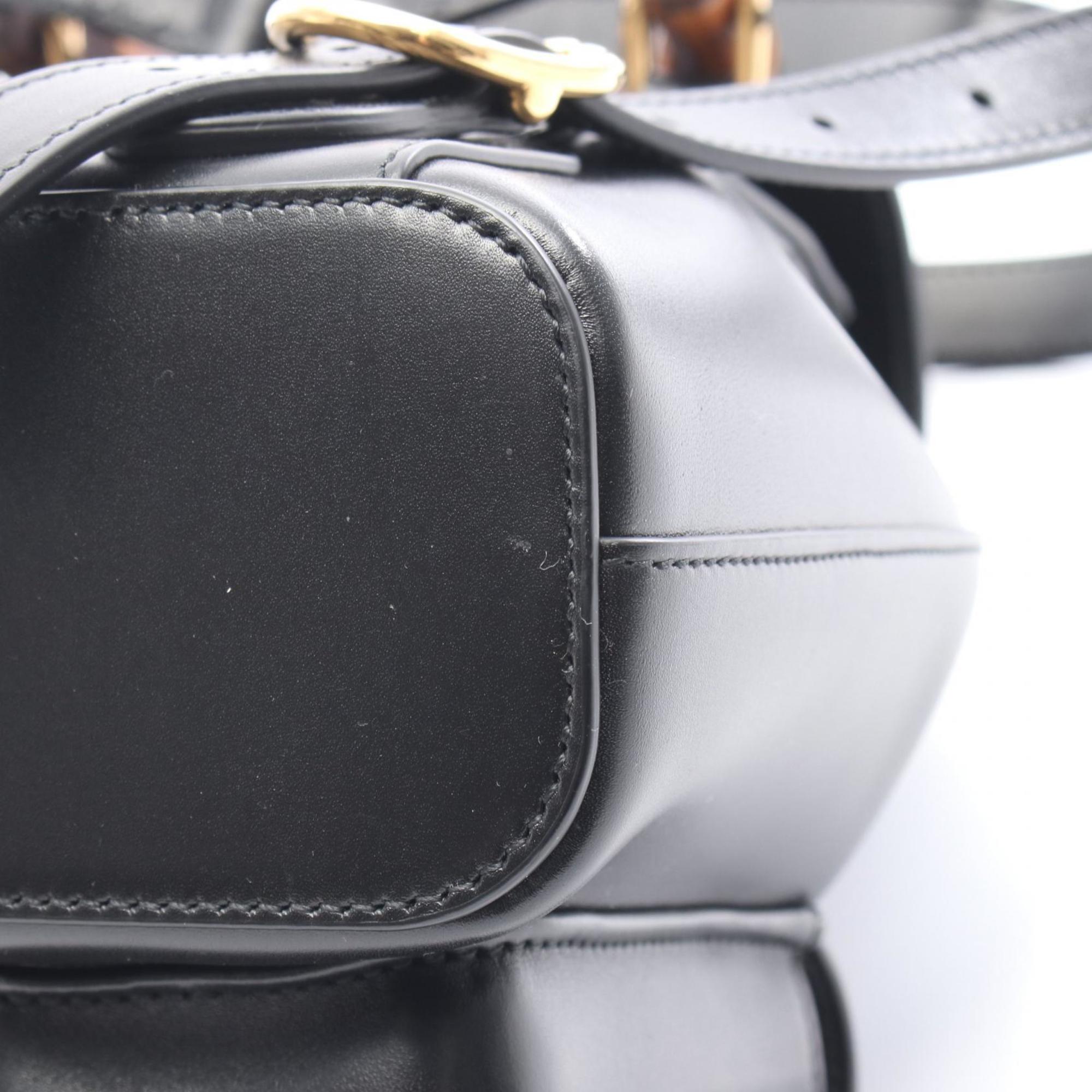 Gucci Black Leather Backpack (Pre-Owned)