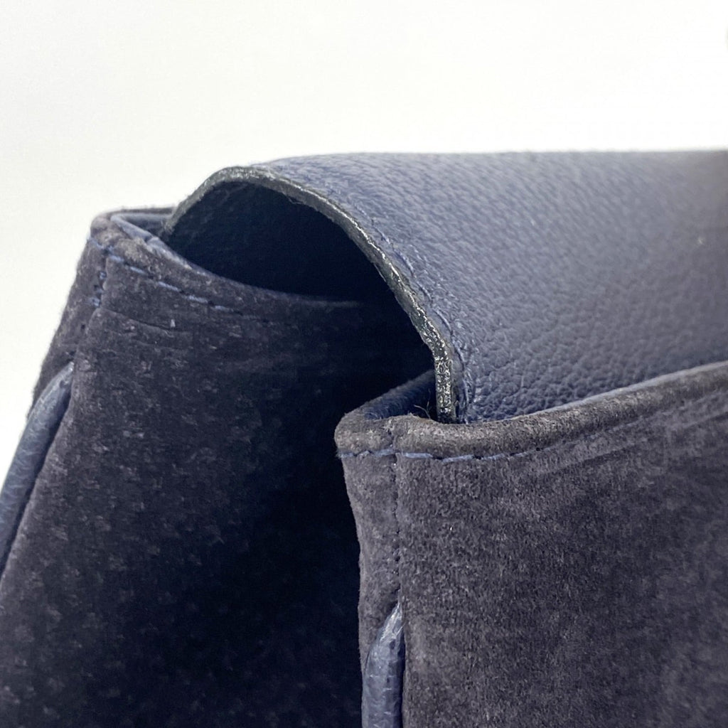 Gucci Navy Suede Handbag (Pre-Owned)