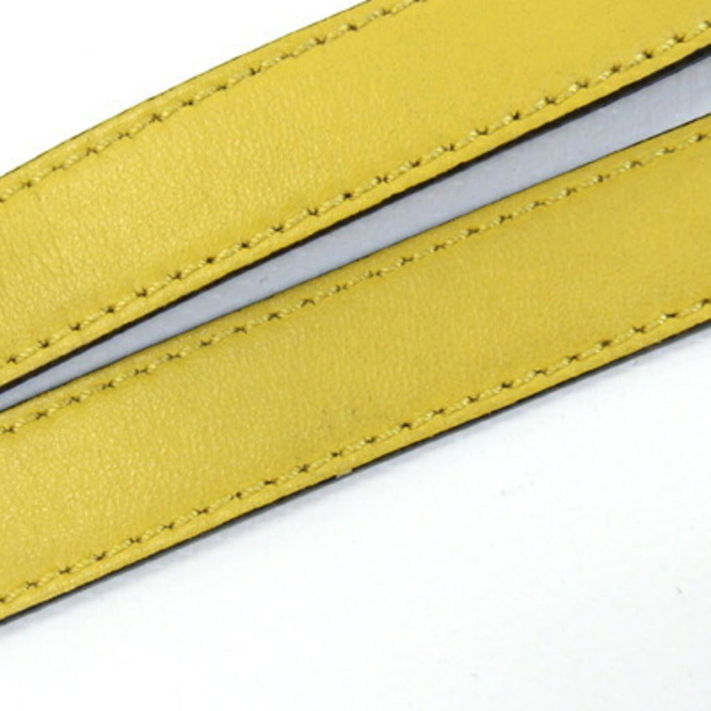Fendi Black Yellow Nylon Canvas Leather Shoulder Bag (Pre-Owned)
