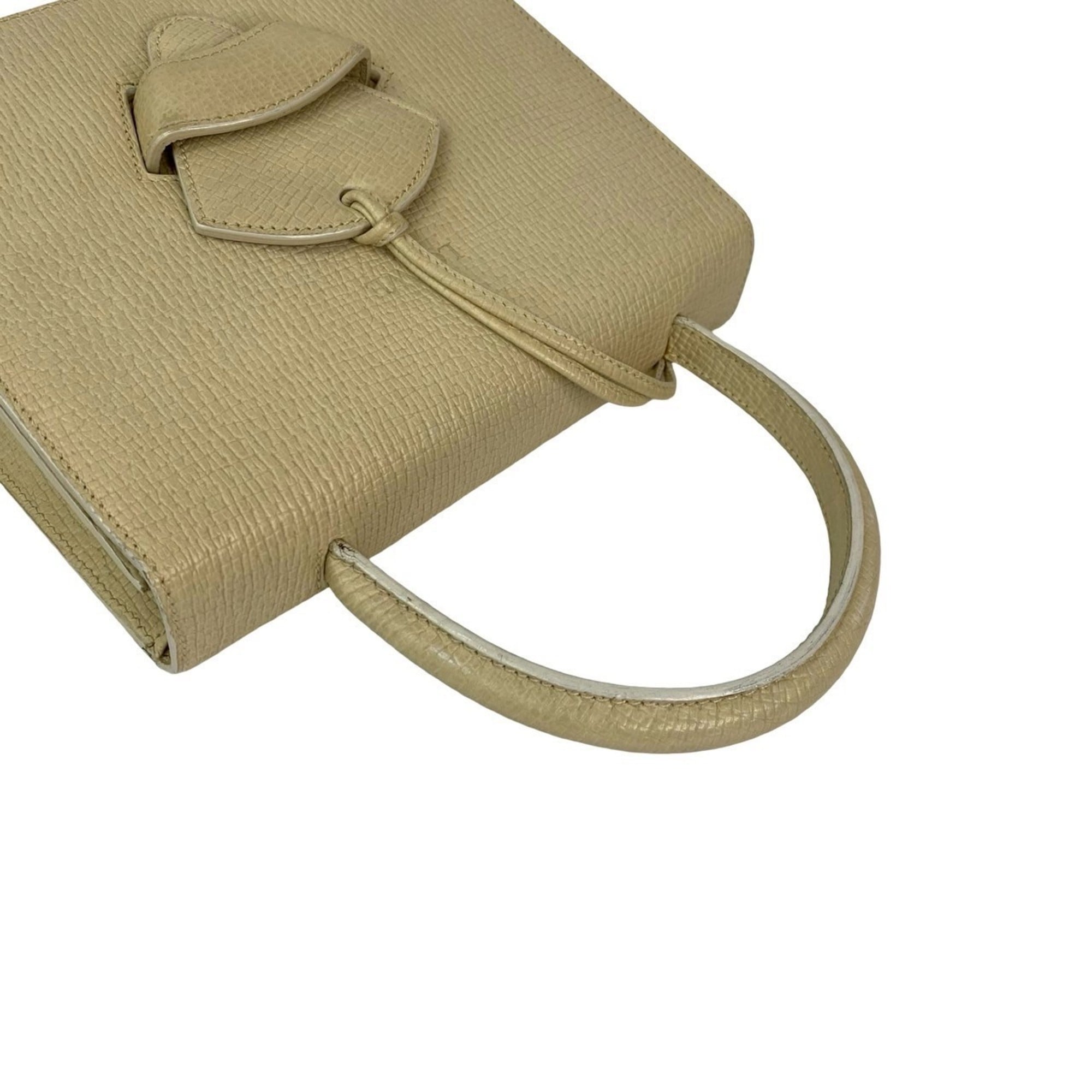 Loewe Beige Leather Handbag Shoulder Bag (Pre-Owned)