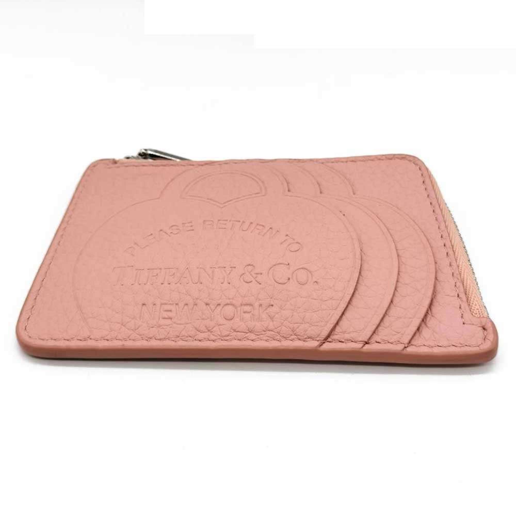 Tiffany Pink Leather Coin Purse/Coin Case (Pre-Owned)