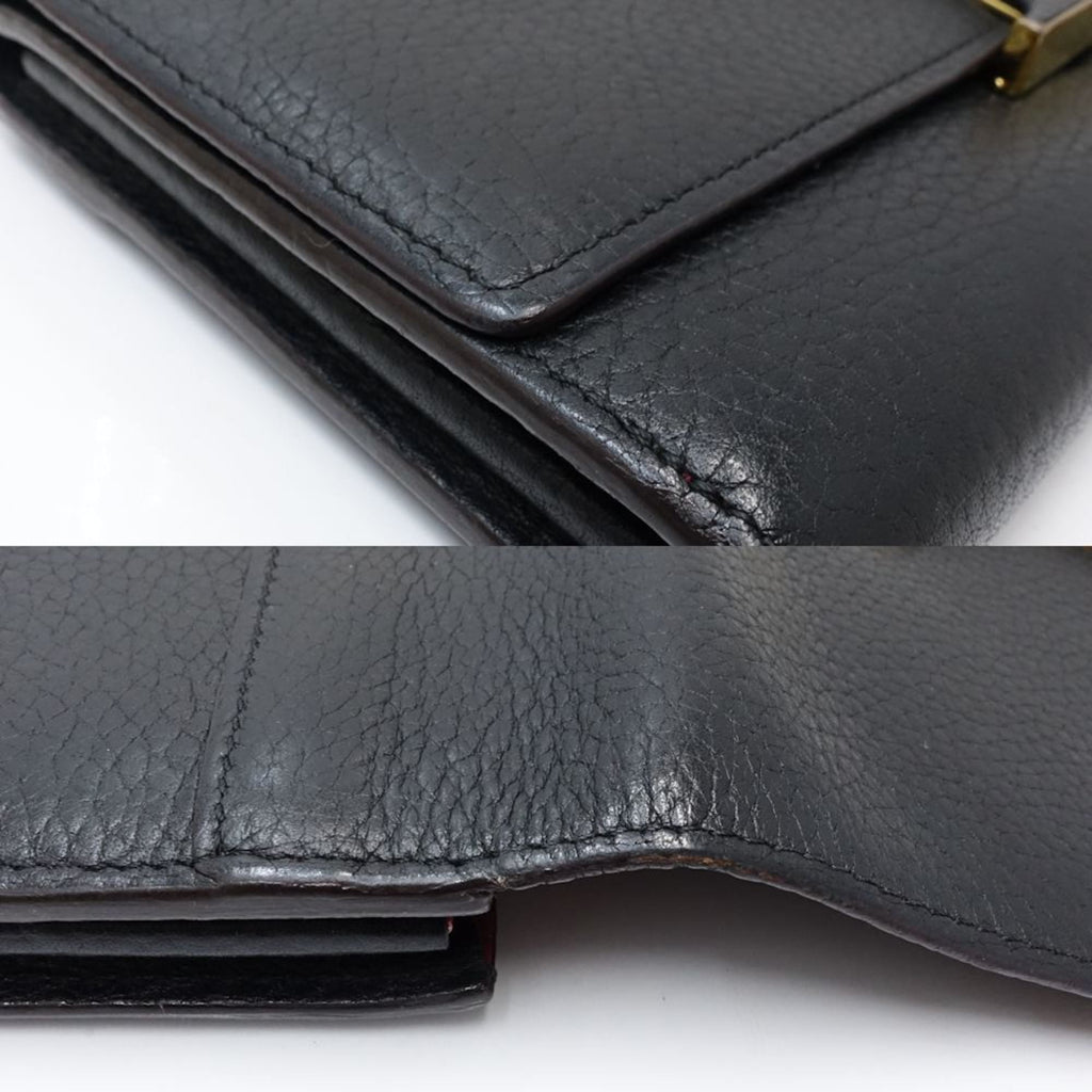 Louis Vuitton Noir Long Wallet (Bi-Fold) (Pre-Owned)