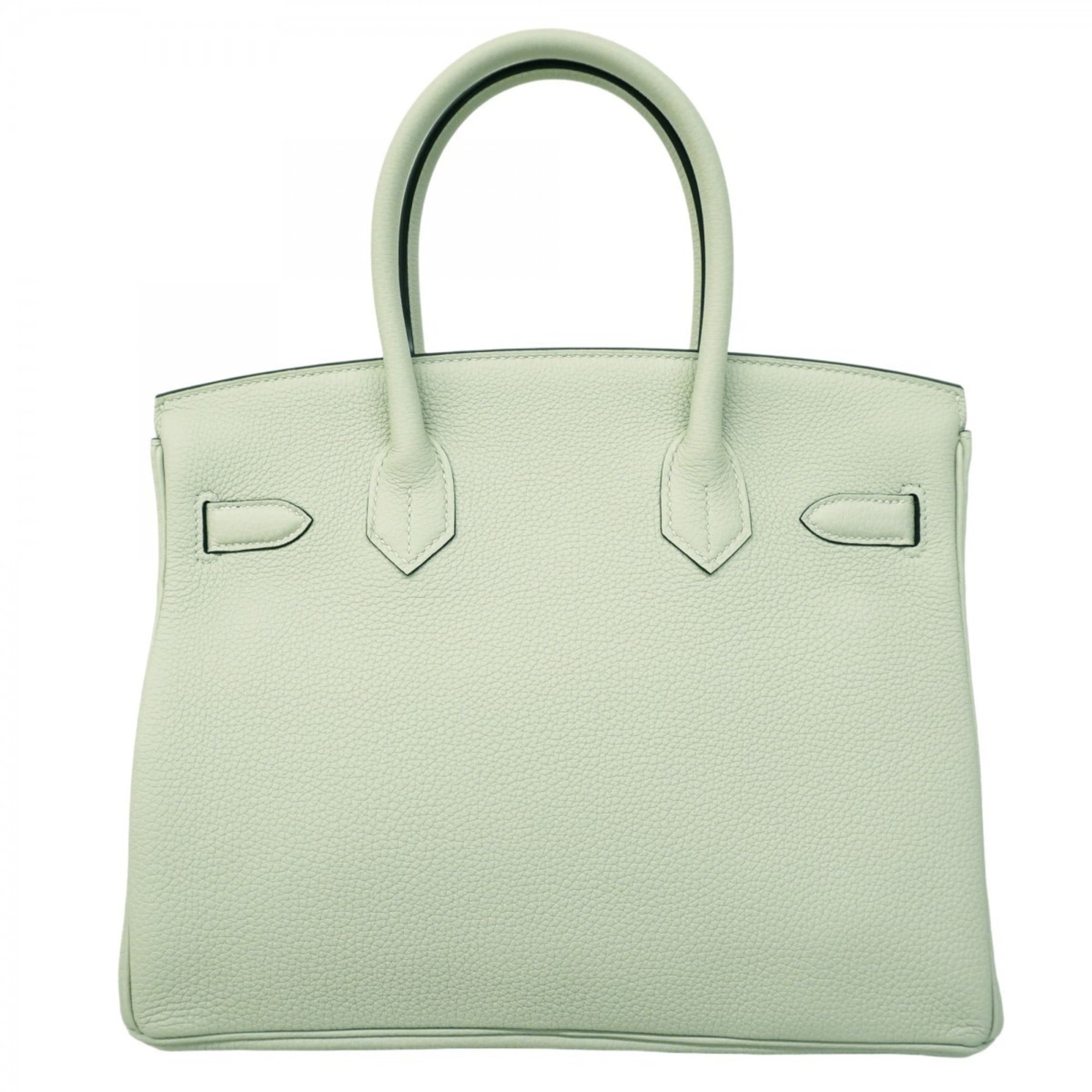 Hermes Silver Togo Leather Handbag (Pre-Owned)