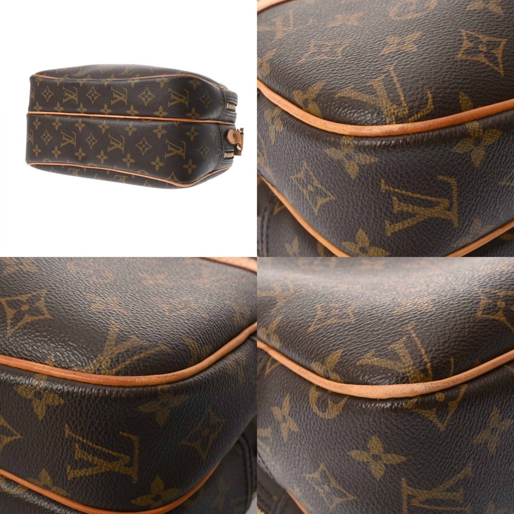 Louis Vuitton Brown Monogram Canvas Shoulder Bag (Pre-Owned)